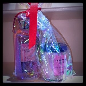 Bath and Body Champagne Toast Shower Gel&candle